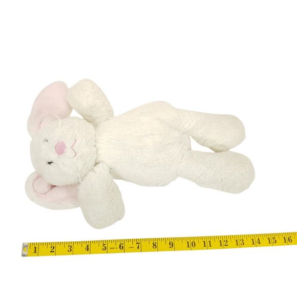 Mary Meyer White Rabbit Bunny Plush Pink Nose Ears Stuffed Animal Toy Floppy - Picture 7 of 7